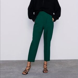 Zara high waisted trousers with darts
